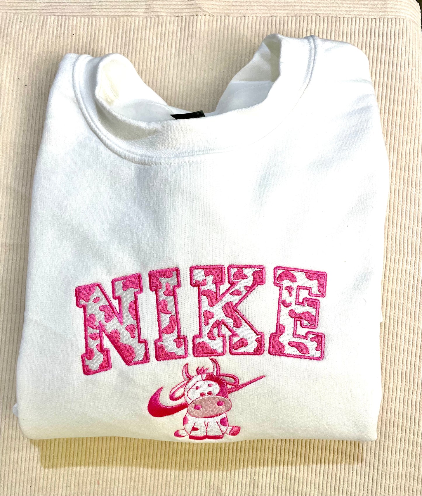 Pink Cow Sweater