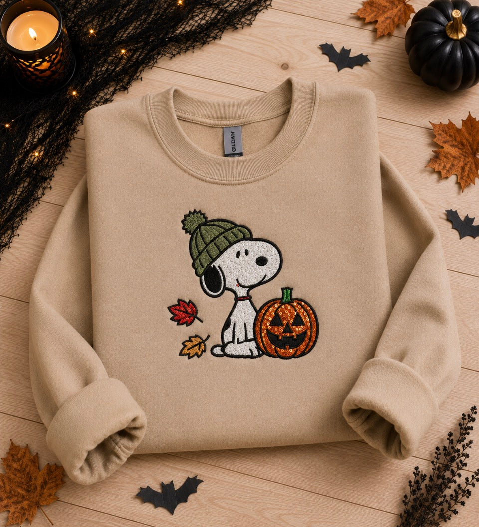 Snoopy Pumpkin Bling