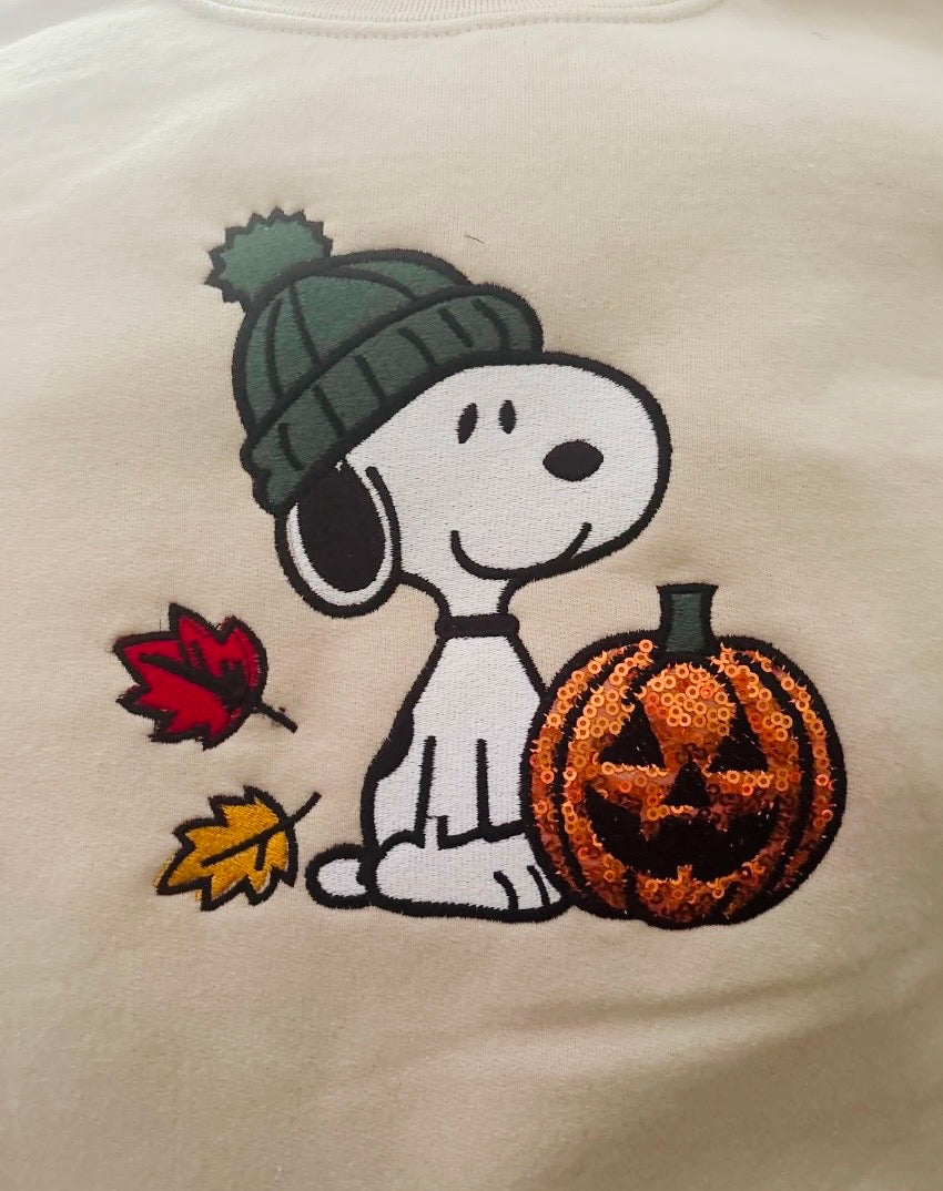 Snoopy Pumpkin Bling